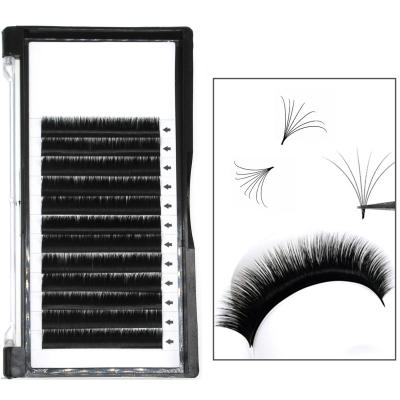 China Russian Volume Lash Extension Private Label Easy Stable Easy Fan Loop Fanning Easy Eyelash Extension Fan Eyelash Extension for sale