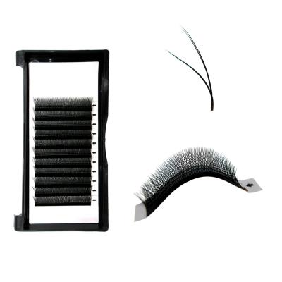 China Feather Yy Shaped Cilia Individual Y Wire Eyelash Fluffy Bunches 3d Pre-made Volume Fans Individual Grafted Y Lashes Extension Cilios for sale