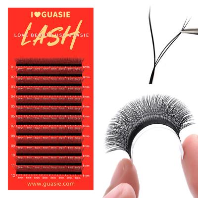 China Long Natural Eyelash Y Shape Eyelash Extension Wholesale YY Lash 0.05mm 0.07mm YY Lash Extensions Private Label for sale