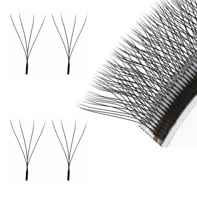 China Fans Eyelashes 4d Eyelashes Premade Natural Long Volume Lashes Wholesale Four-sheet Natural Eyelashes Extension for sale