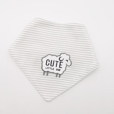 China Simple custom unisex cotton newborn baby bandana drool set bibs washable for sale