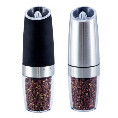 China Sustainable Battery Operated Electric Stainless Steel Salt Pepper Mill Automatatic Grinder With Adjustable Coarseness for sale