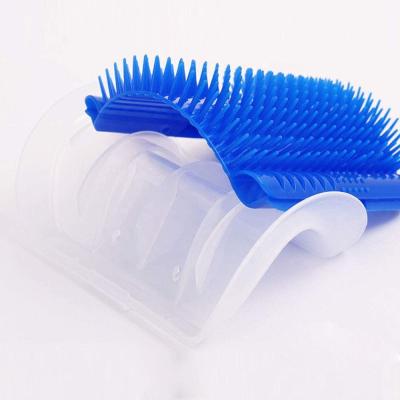 China Viable Hot Selling Pet Hair Grooming Tool Self Groomer Wall Corner Pet Massage Grooming Comb Brush for sale