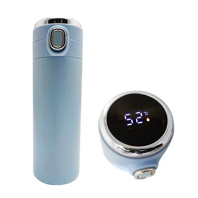 China PORTABLE LED Temperature Display Reminder Vacuum Insulation Stainless Steel Smart Thermo Smart Water Bottle With Custom Logo for sale