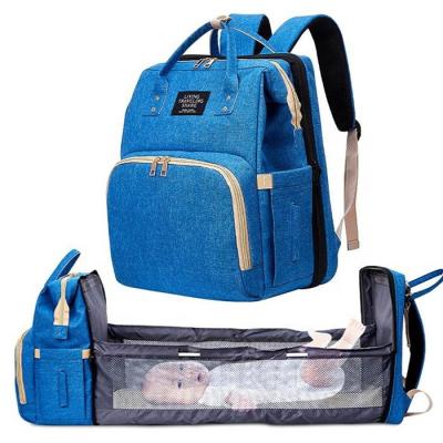 China Backpack Amazon Mother Baby Bags Mommy Baby Travel Bed Diaper Bag Portable Outdoor Wholesale for sale