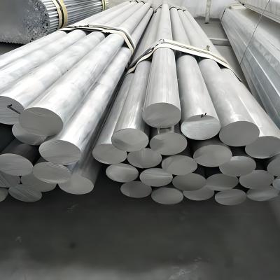 China 6061/6063/6082/7A04/7075 Extruded Aluminum Round Bar Cast Flat Bar for Building Materials for sale