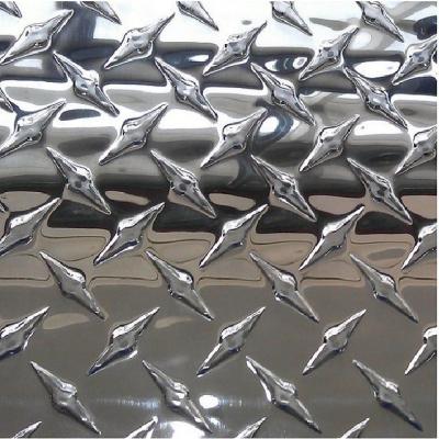 China Commercial Grade 3003 5052 Aluminum Plate 5bars Aluminium Checker Plate for Trailer Toolbox for sale