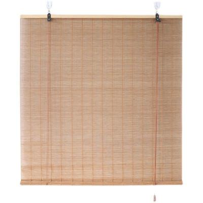 China ZM1052 Wholesale Outdoor Minimalist Window Curtain Natural Color Roll Up Wicker Shades Bamboo Blinds for sale