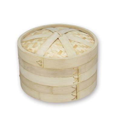 China ZM1014 Wholesale Sustainable Customize Natural Eco-Friendly Chinese Food Bamboo Tier 3-10 Steamer For Kitchen for sale