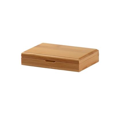 China ZM1001 Minimalist ZM1001 logo bamboo earrings accessories storage custom wooden box wooden packaging box and bamboo boxes with lid for sale