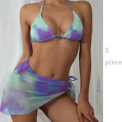 China Girls 2022 hot sale fashion style link tie women's bikini girls swimwear 2022 hot custom sexy dye cover up swimsuit for sale