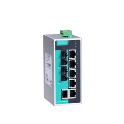 China MOXA EDS-208A 8-port Unmanaged Industrial Ethernet Switch with IP30 Aluminum Housing for sale