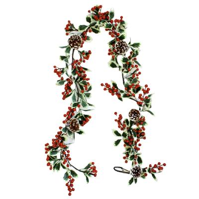 China Country Winter Tinsel Hanging Decor Garland Christmas Outdoor Ornament Home Party Supplies Christmas Hanging Pick Garlands for sale