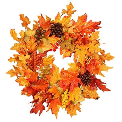 China Indor Decoration Autumn Maple Leaves Pinecones Decorations Harvest Berry Ornaments for sale