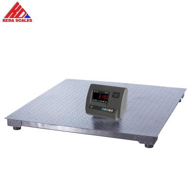 China Mild Steel Industrial Scale 1000 Kgs High Quality Digital Floor Scale Platform Machine Scale Weight 1 Ton for sale