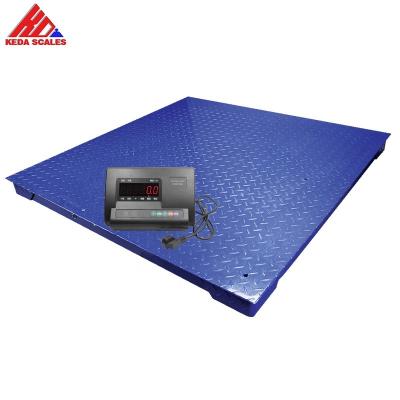 China High Quality Mild Steel Platform Scale 1mx1m Electronic Floor Scale 5ton for sale