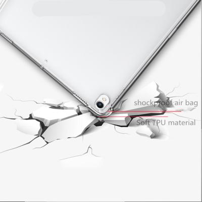 China Clear Thin Lightweight Soft Transparent TPU Back Cover Tablet Case For iPad 10.9 Transparent Back Cover Case for sale