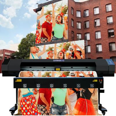 China Garment shops 16m 18m 32m wide format 110v xp600 eco 6ft solvent printer for sale