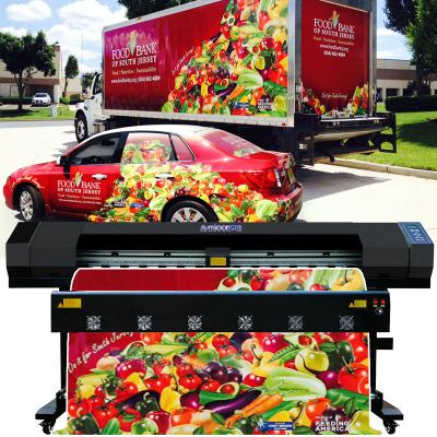 China Garment Shops 6 Feet Vinyl Printer Cheap Digital Outdoor Eco Large Format Sticker Car Canvas Printer Price Vinyl Solvent Inkjet Printer for sale