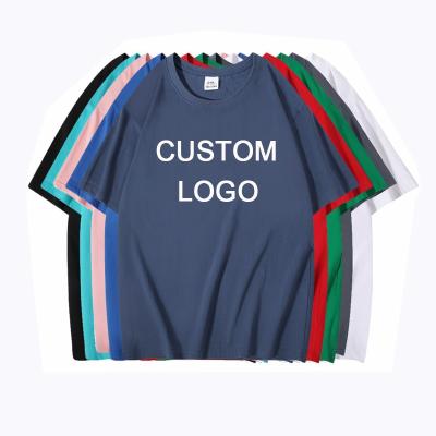 China 2022 Summer Hot Selling High Quality Oversized 100% Cotton Blank Sublimation T Shirt Custom Logo Printing T Shirts For Unisex for sale