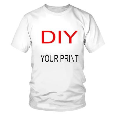 China Cheap Price 100% Cotton Custom LOGO Printing Plain White T Shirts For Men for sale