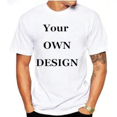 China Wholesale Mens plain white t shirts custom print logo t shirt your own brand for sale