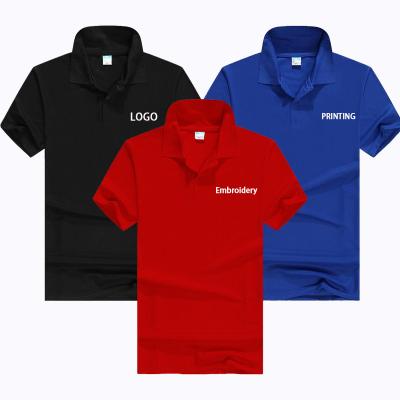 China Wholesale Men's t-Shirts Polo Custom Logo Printing Plus Size Men's Polo Shirts Men Polo Shirt Plain for sale