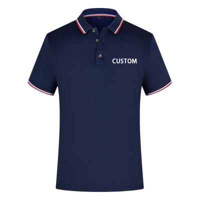 China Custom Men's Polo Shirts With Striped Collars With Logo Blank Golf Polo Shirts Custom Polo Shirt For Men for sale