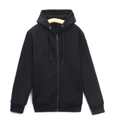 China Oem 2022 Men's Blank Zip Up Hoodie Heavy Weight Plain Hoodies Unisex Zip Up Hoodie Custom for sale