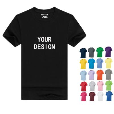 China Wholesale Cheap Price Men's Round-Neck t-Shirts Plain Tshirts Bulk Blank t Shirts With Custom Tags for sale