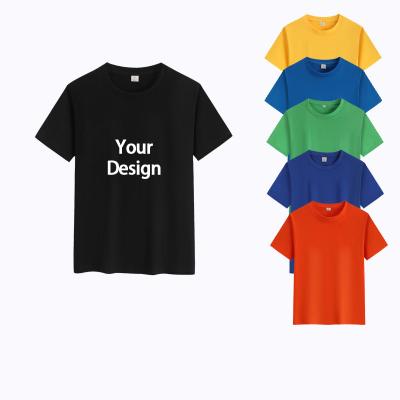 China Custom Logo Wholesale Summer 100% Cotton t-Shirt For Kids Boy Printed Plain Blank Baby Boy t Shirt for sale