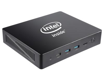 China Gemini Lake Intel Celeron Mini PC J3455 CPU 64GB EMMC Type-C LAN WLAN 2.5'SSD HDD for sale