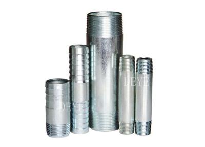 China Hot Dipped Galvanized HDG Barrel Nipple With NPT BSPT for sale