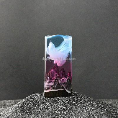 China Creative crystal pendants punk resin jewelry wood and resin jewelry and necklace for sale