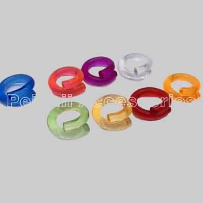 China CLASSIC High Quality Fashion Colorful Knot Acrylic Statement Ring Peichi Jewelry OEM Factory For Women for sale