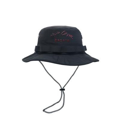 Cina Unisex Custom Outdoor Pesca Ciclismo Cappello Boonie Cappello impermeabile Rubber Patch Cappello Bucket in vendita