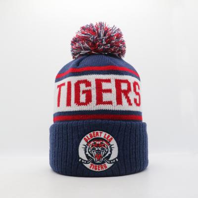 Cina OEM ODM Cappucci a maglia spessa Cappello a bobble Cappello invernale maschile per squadra in vendita