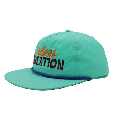 China Custom Unstructured Polyester Waterproof Outdoor Quick Dry Camp Hat 5 Panel Camp Caps for sale