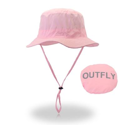 China ODM Designs Women Men Packable Lightweight Safari Sun Hat Quick Dry Fishing Hat with Strap Cool 58cm for sale