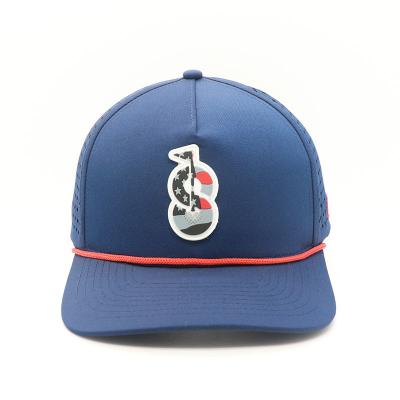 China Custom 5 Panel Baseball Hat with Nail Bead Embroidery Solid Pattern Breathable Cap for sale