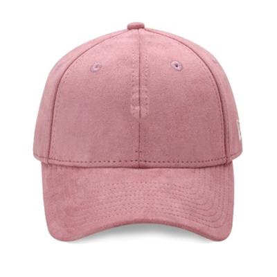 China Custom Suede Hat Embroidery Common Fabric Feature 6 Panel Baseball Hat Cap 63cm for sale