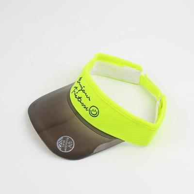 China 100% acrílico plástico personalizado visor solar UV chapéu perfeito para a sua experiência de compra à venda