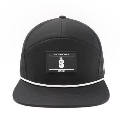 China 6-Panel Customized Cotton Solid Flat Brim Hip Hop Hats Snapback Caps For Shopping for sale