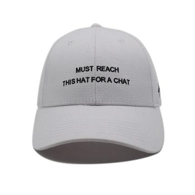 China Soft Dad Hat 6 Panel Pre-Curved Brim Recycled Cotton Fabric Sports Baseball Cap Hat for sale