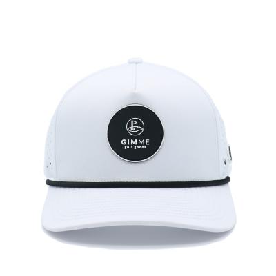 China Breathable 5-Panel Golf Hat with 3D Embroidery and Waterproof Technology for sale