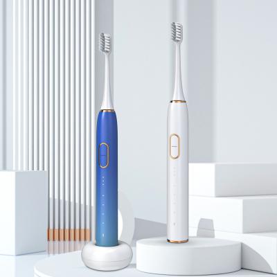 China Portable Battery Powered Fashionable Sonic Whitening Electric Toothbrush for sale