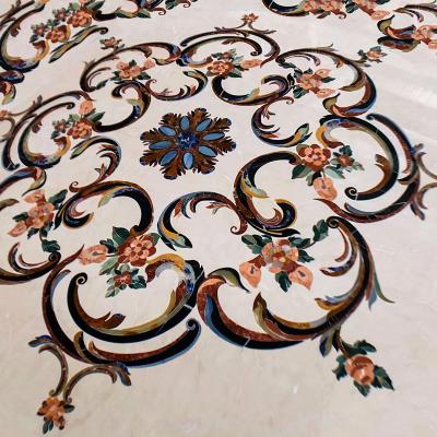 China Customized Waterjet Marble Medallion Flooring Modern Design Price for sale