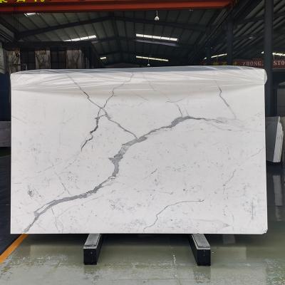 China Italy Calacatta Price Slabs And Tiles Modern White Marble Bathroom Wall Cladding Supplier Italy Calacatta Price for sale