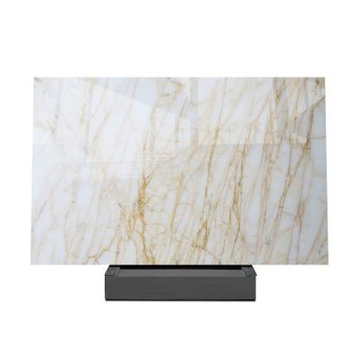 China Modern hot sale natural polished pure white barocco polished slab marble tiles for sale