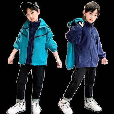 China Viable Wholesale Winter Boys Fur Jackets Kids Hooded Boutique Baby Jacket Boys for sale